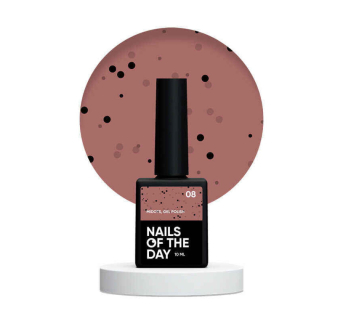 Гель-лак Nails Of The Day MIDots 08. кирпичный с черными точками. 10 мл (4821550597606)