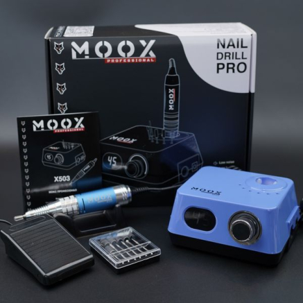 Фрезер Мокс X503 (Sky blue) на 45 000 об/хв. та 70W. для манікюру та педикюру