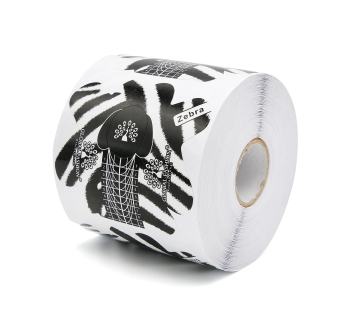 Одноразовые формы для маникюра 300 шт., Zebra