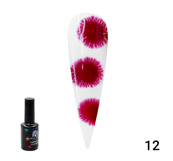 Гель лак Flowers Ball Global Fashion, з ефектом розтікання (по мокрому), 10 мл 12