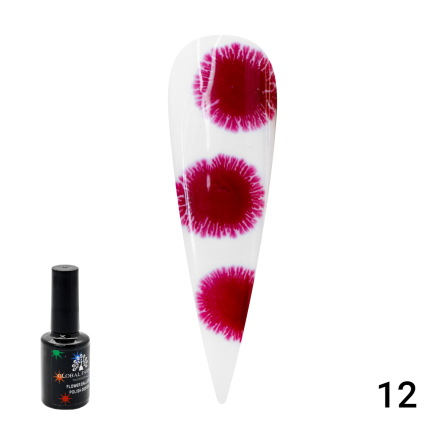 Гель лак Flowers Ball Global Fashion, с эффектом растекания (по мокрому), 10 мл 12
