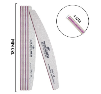 Двостороння пилка півмісяць (100/150 грит.) - Nailfile Designer