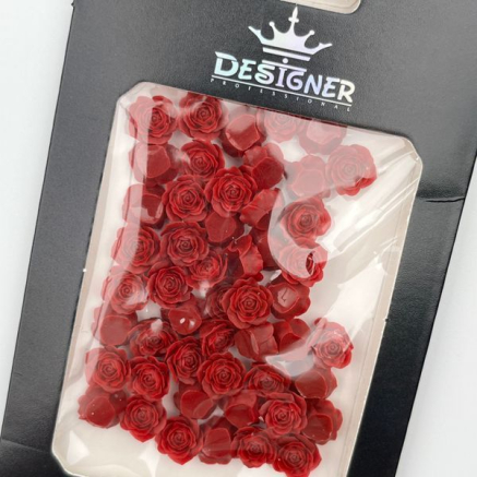 3D декор для об'ємного дизайну нігтів 'Червоні троянди' Designer - C7