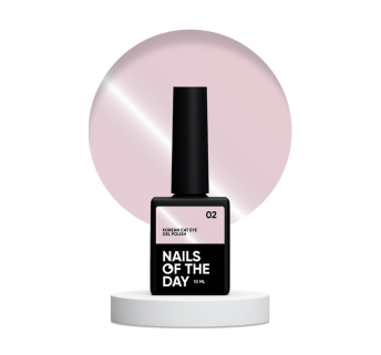 Гель-лак Nails Of The Day Korean Cat Eye 02 светло-розовый дымчатый нюд 10 мл (4826438000377)
