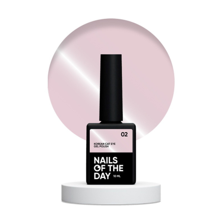 Гель-лак Nails Of The Day Korean Cat Eye 02 светло-розовый дымчатый нюд 10 мл (4826438000377)