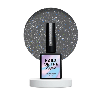 Топ светоотражающий без липкого слоя Nails Of The Night Reflective Top Holographic голографический. 10 мл (4820991514005)