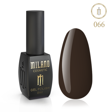Гель лак MILANO 8 мл № 066 (Коричневое седло)