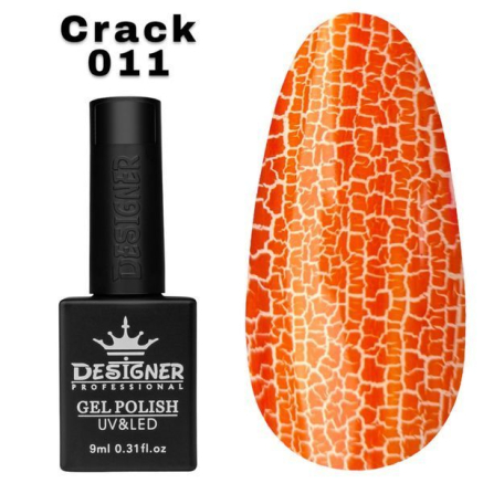 Гель лак Crack effect 011 Designer (9мл.) - з ефектом Кракелюра (утворює декоративні тріщини)