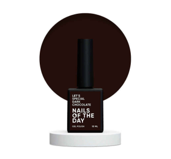 Гель-лак Nails Of The Day Lets Special Dark Chocolate темно-коричневый. 10 мл (4827450002684)