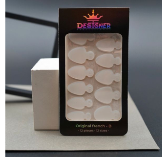 Nail Molds 12шт. (Original french - B) - Силіконові молди різних розмірів для дизайну нігтів та французького манікюру Designer