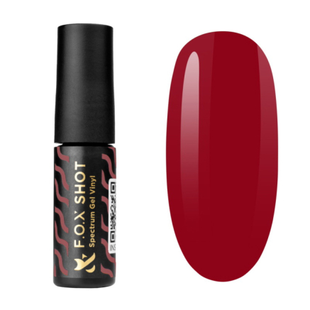 Гель-лак F.O.X Shot Spectrum Gel Vinyl 039 Dirty красный. 5 мл (2100994249268)