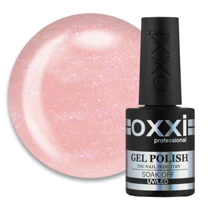 База камуфлирующая для гель-лака Oxxi Professional Cover Base Coat 010 розово-телесный с шиммерами. 10 мл (2000994193670)