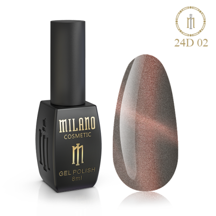 Гель лак 24D Milano 8 мл № 02