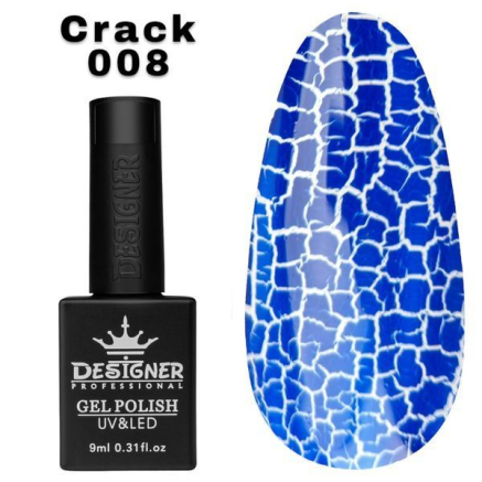 Гель лак Crack effect 008 Designer (9мл.) - з ефектом Кракелюра (утворює декоративні тріщини)