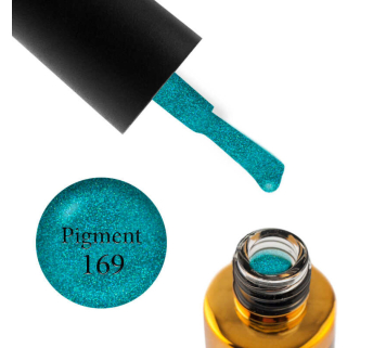 Гель-лак F.O.X Pigment 169, морський бірюзовий з синіми і зеленими шимерами, 7 мл (2100994227815)