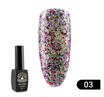 Гель лак Global Fashion Shiny, 8 мл, 03