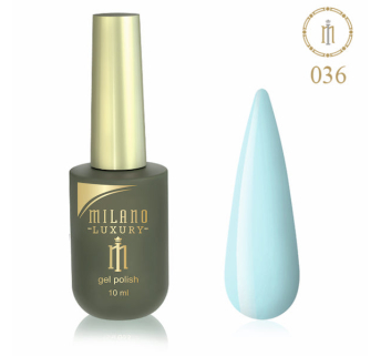Гель лак MILANO LUXURY 10 мл № 036 (Бело-голубой)