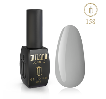 Гель лак MILANO 8 мл № 158 (Каменно-серый)