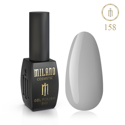 Гель лак MILANO 8 мл № 158 (Каменно-серый)