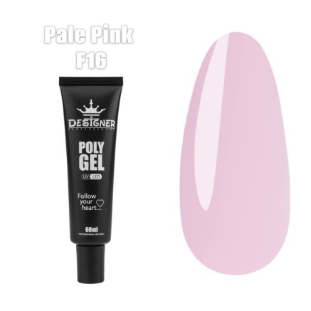 Полігель (60 мл.) Designer F16 Pale Pink