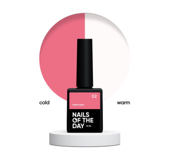 Термо база Nails Of The Day Termo Base 02. нежная роза и молочный. 10 мл (4827894560009)