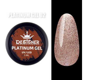 Platinum Gel 5 мл., Designer (Гель з шиммером) - Бронзовий №2