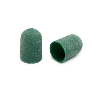 Ковпачки абразиву для педикюру, 16*25 мм, #150, green 1 шт.