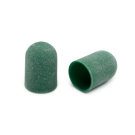 Ковпачки абразиву для педикюру, 16*25 мм, #150, green 1 шт.