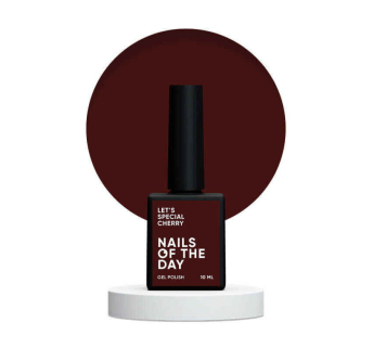 Гель-лак Nails Of The Day Lets Special Cherry спело-вишневый. 10 мл (4827450092685)