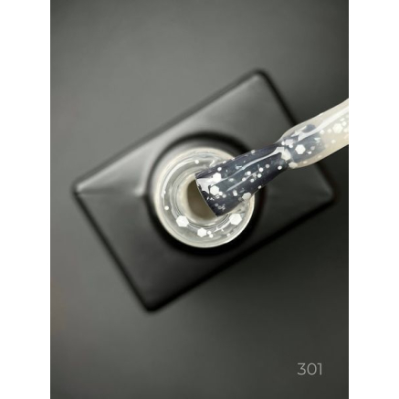 Кольорова база Marmalade base 301 Designer (9 мл.) - з білими конфетті