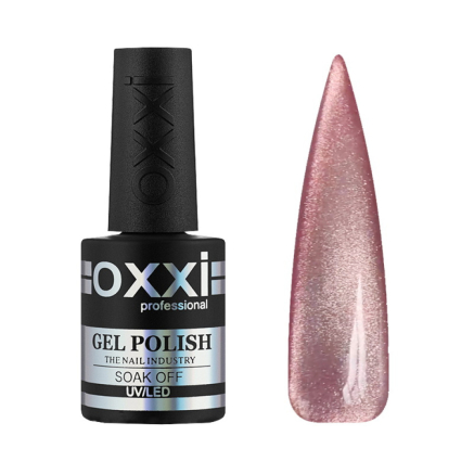 Гель-лак Oxxi Professional Crystal Cat 003 приглушений рожевий з шимером 10 мл (2100994317660)