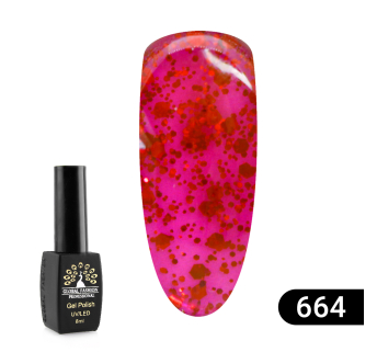 Гель лак Sexy Red, 8 мл Global Fashion 664