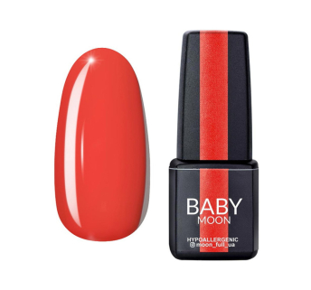 Гель-лак Baby Moon Red Chic 009 помаранчево-червоний. 6 мл (5908254000966)
