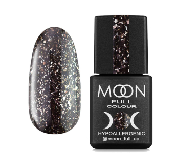 База камуфлююча для гель-лаку Moon Full Rubber Base 07 черний. з поталлю. 8 мл (5908254192746)