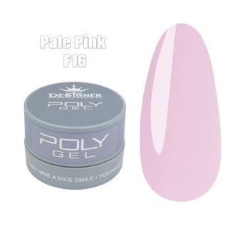 Полігель (30 мл., в банці) Designer F16 Pale Pink