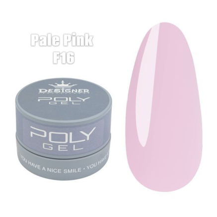 Полігель (30 мл., в банці) Designer F16 Pale Pink