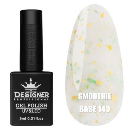 Базове покриття Smoothie Base 149 Designer (9 мл) - з дрібними шматочками фольги