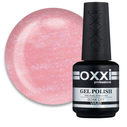 База камуфлирующая для гель-лака Oxxi Professional Cover Base Coat 010 розово-телесный с шиммерами. 15 мл (2100994233328)