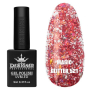 Гель лак Magic glitter 521 Designer (9мл.) - з пластівцями різних розмірів та блискітками хамелеон