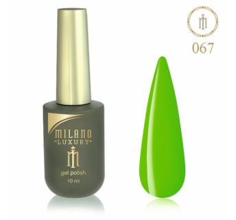 Гель лак MILANO LUXURY 10 мл № 067 (Электрик лайм)