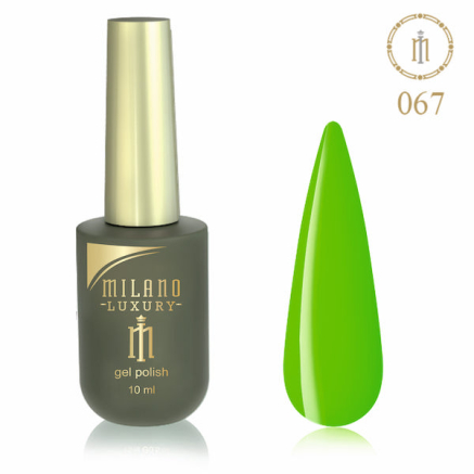 Гель лак MILANO LUXURY 10 мл № 067 (Электрик лайм)