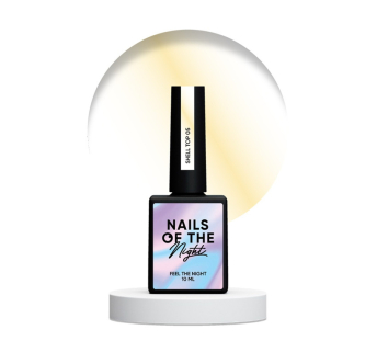 Топ жемчужный без липкого слоя Nails Of The Night Shell Top 05 с золотой втиркой. 10 мл (4828632104509)