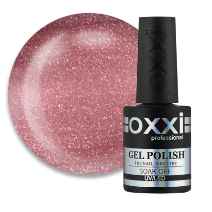 Гель-лак Oxxi Professional Glory 002. персиково-рожевий з шимерами. 10 мл (2100994233038)