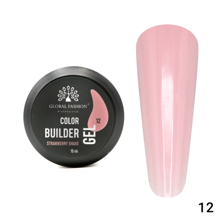 Гель для моделювання нігтів 15 гр, Color Builder Gel 12- Strawberry shake