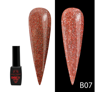 Гель лак Disco Gel Polish, Global Fashion, светоотражающий, 8 мл B07