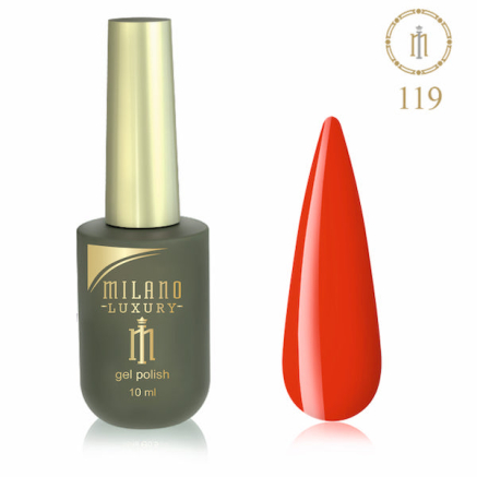 Гель лак MILANO LUXURY 10 мл № 119 (Морковный)