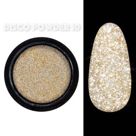 Disco powder №10 - Світловідбивна втирка Designer - Золота