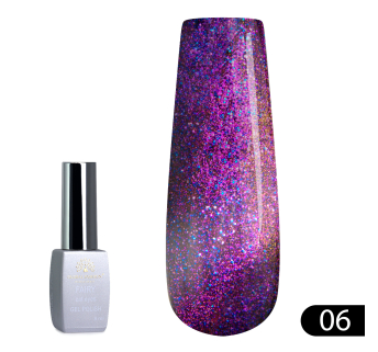 Гель лак котяче око Fairy 8 мл, 06