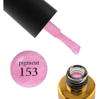 Гель-лак F.O.X Pigment 153, святковий рожевий з перламутром та шимерами, 7 мл