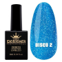 Світловідбивний гель-лак №2 (Синій), 9 мл. - Disco gel polish Designer